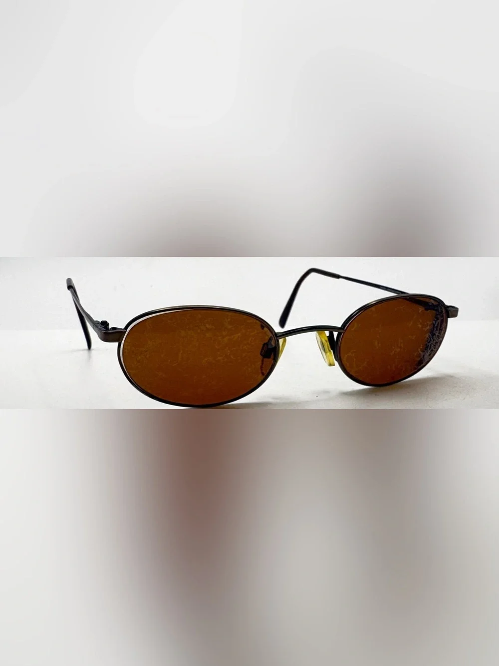Essentials EN7653 Brown Oval Metal Sunglasses Frames Only